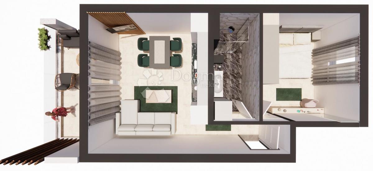 Allogio Brodarica, Šibenik - Okolica, 51,63m2