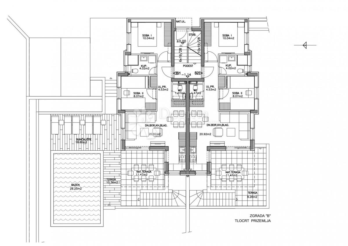 Moderno appartamento al piano terra con piscina e taverna S1 - nuova costruzione sull'isola di Pag