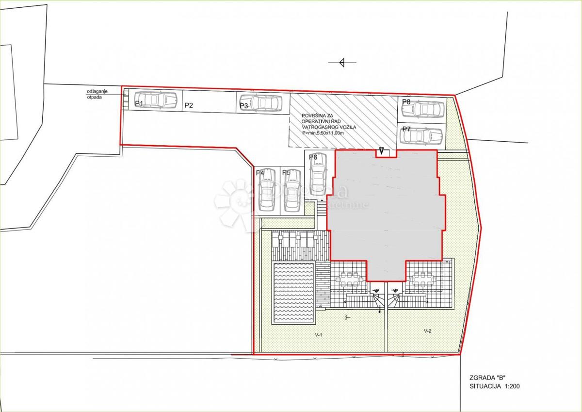 Moderno appartamento al piano terra con piscina e taverna S1 - nuova costruzione sull'isola di Pag