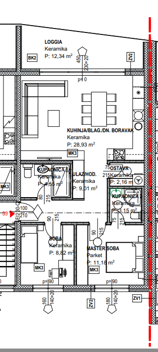 Allogio Kurilovec, Velika Gorica, 125,76m2