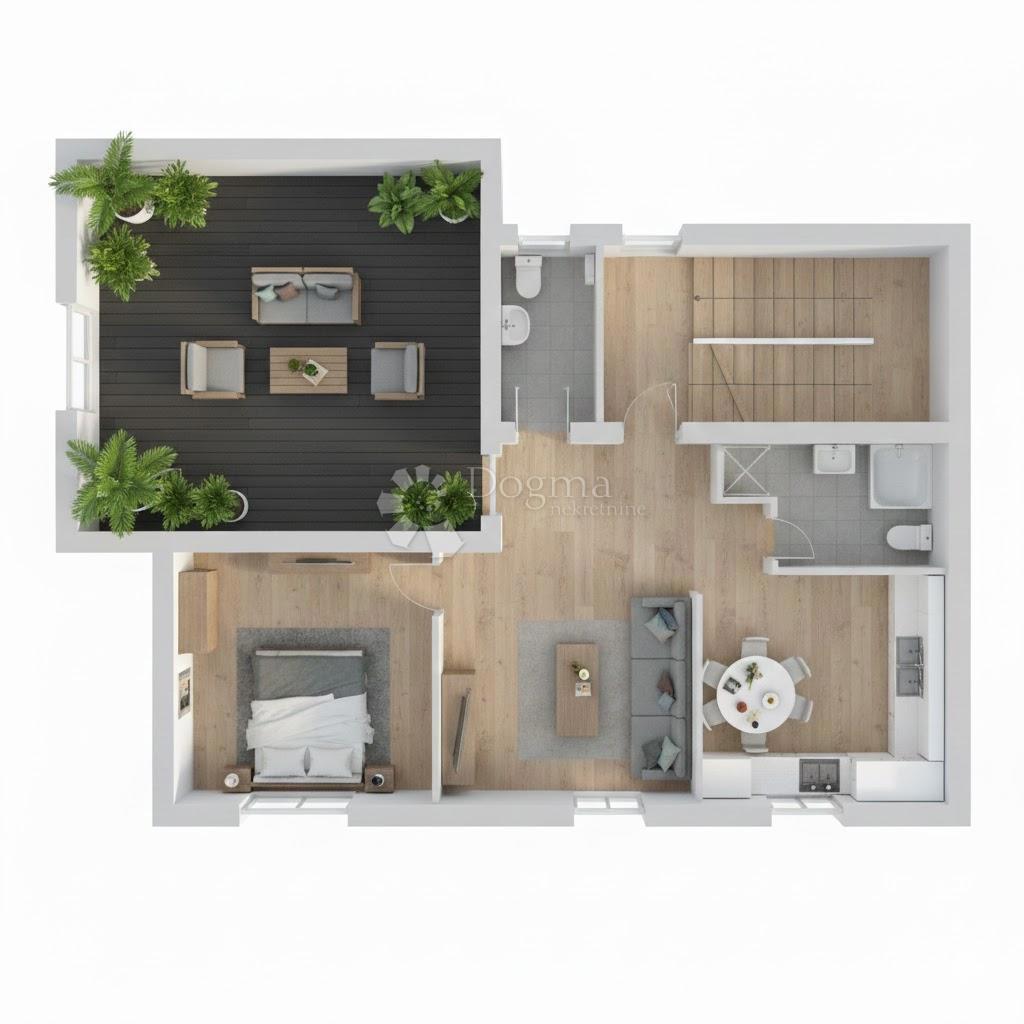 Allogio Malešnica, Stenjevec, 76,40m2