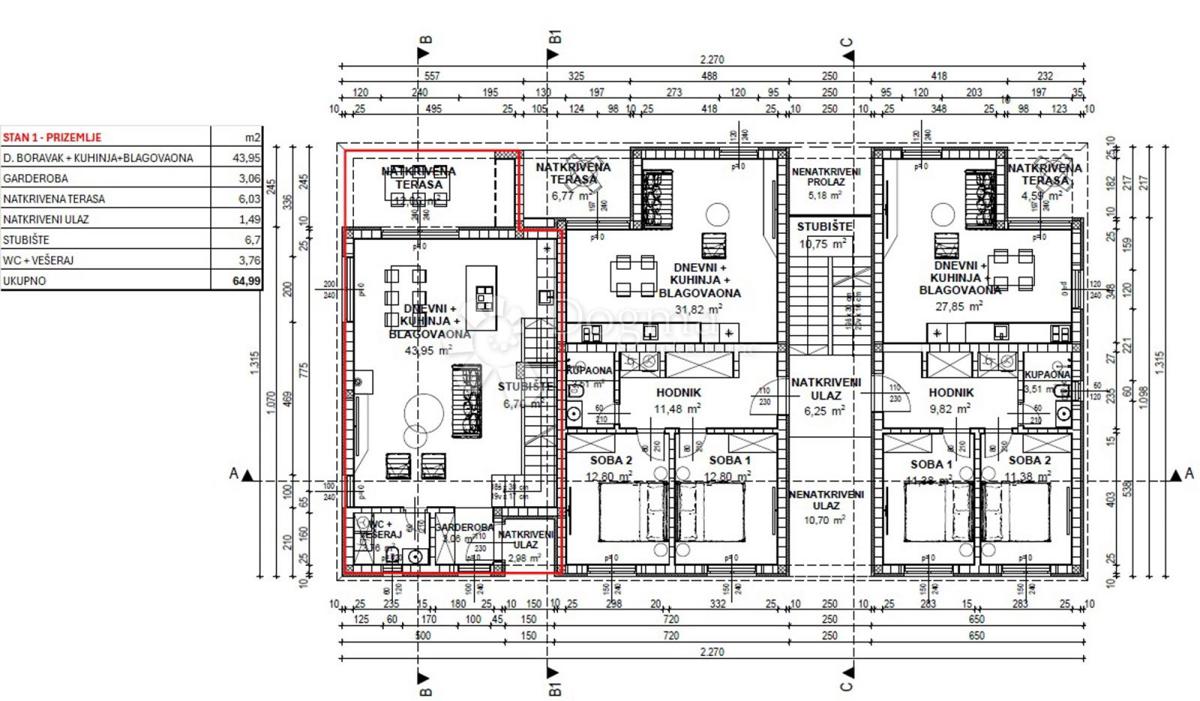 Allogio Poreč, 77m2