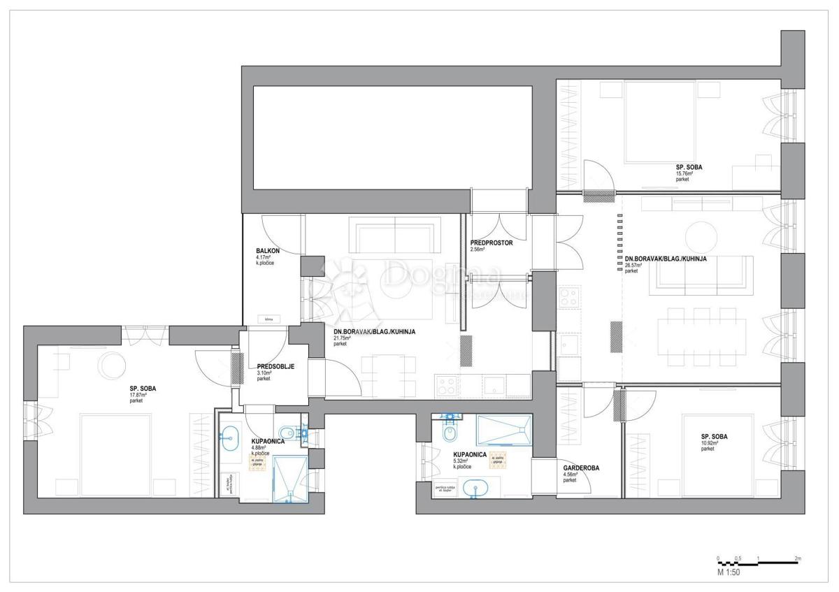 Allogio Donji grad, Donji Grad, 120m2