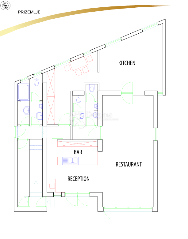 Locale commerciale Živogošće, Podgora, 108,51m2