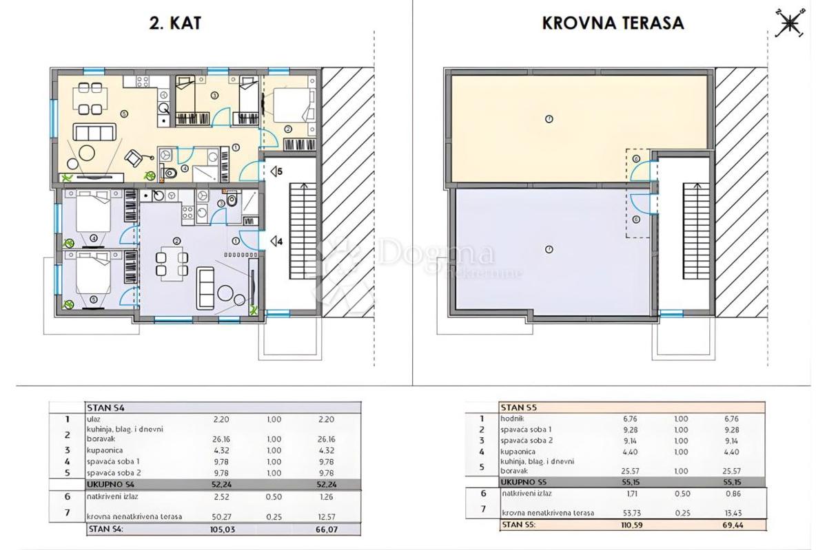Allogio Bibinje, 66,07m2