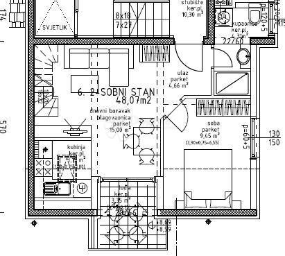 Allogio Voltino, Trešnjevka - Sjever, 57m2