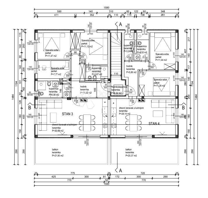 Allogio Poreč, 83,79m2