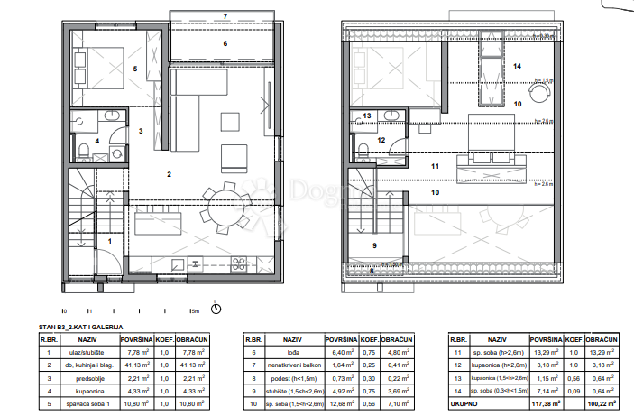 Appartamento Postira, 62,92m2