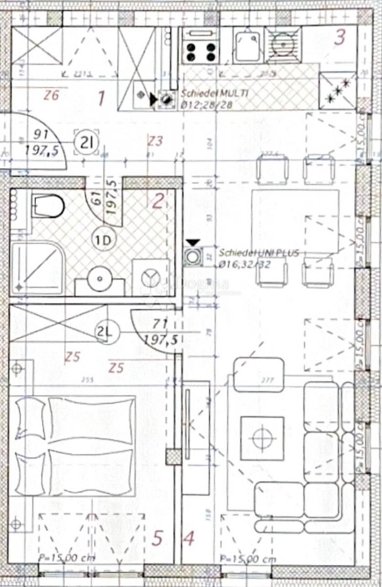 Allogio Križevci, 41,16m2