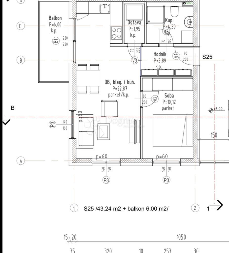 Allogio Gradići, Velika Gorica - Okolica, 44,16m2