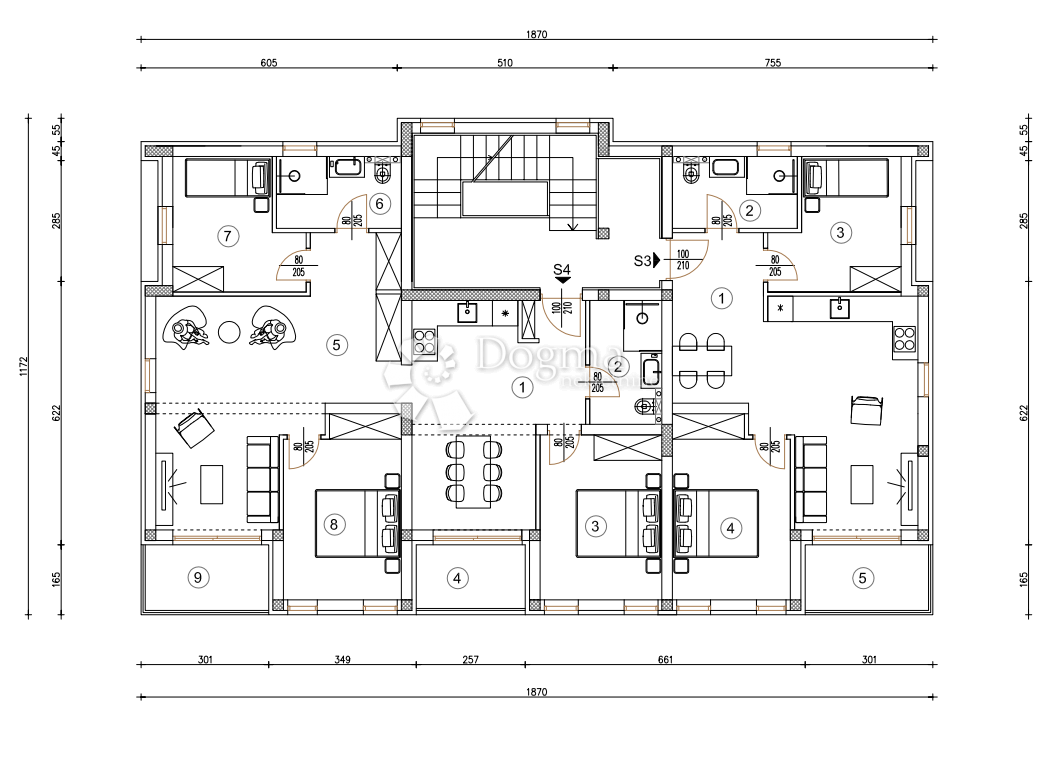 Allogio Škatari, Pula, 98,01m2