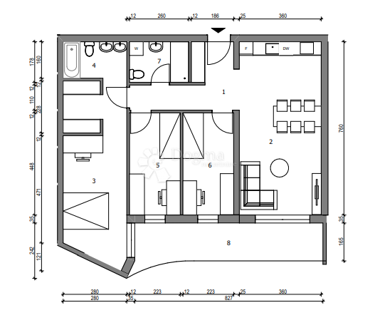 Allogio Sloboština, Novi Zagreb - Istok, 80,72m2