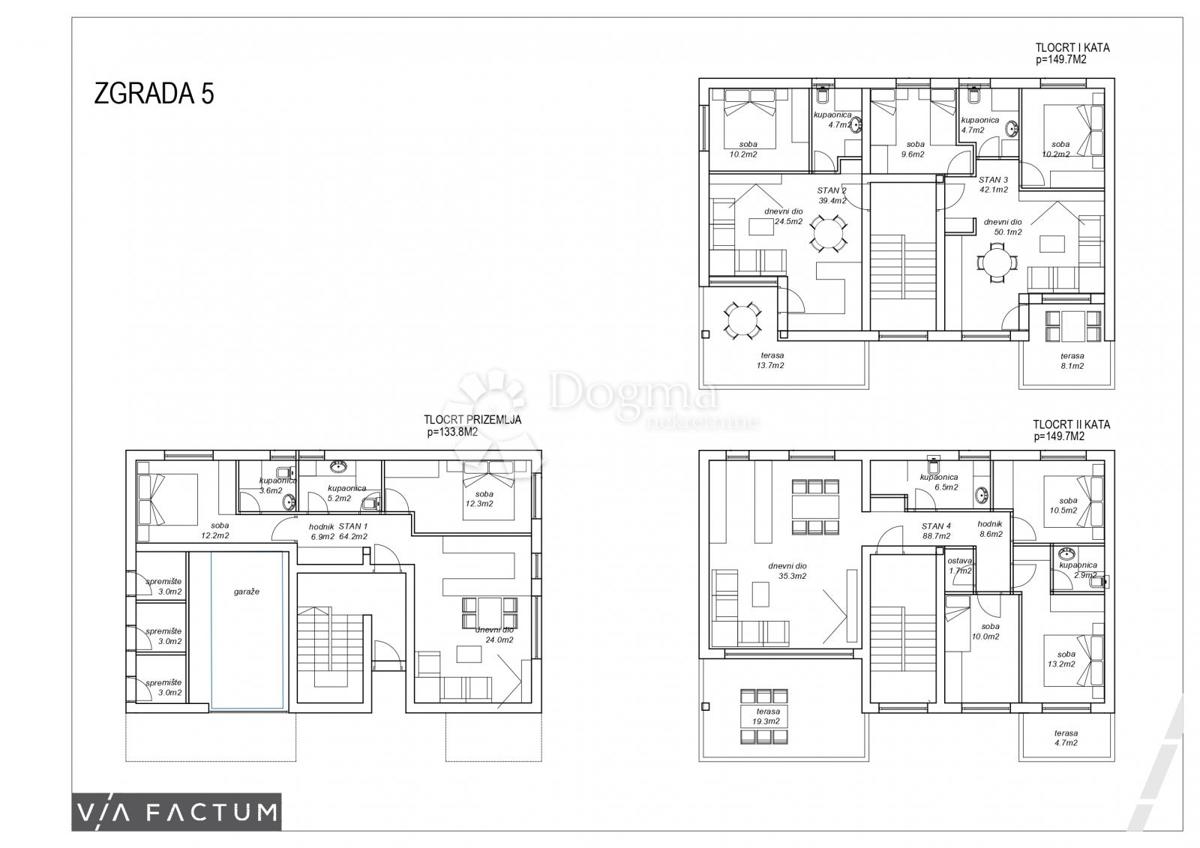 Allogio Petrčane, Zadar - Okolica, 83m2