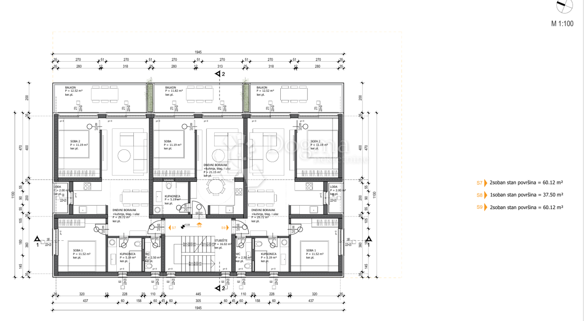 Terreno edificabile Sabunike, Privlaka, 2.984m2