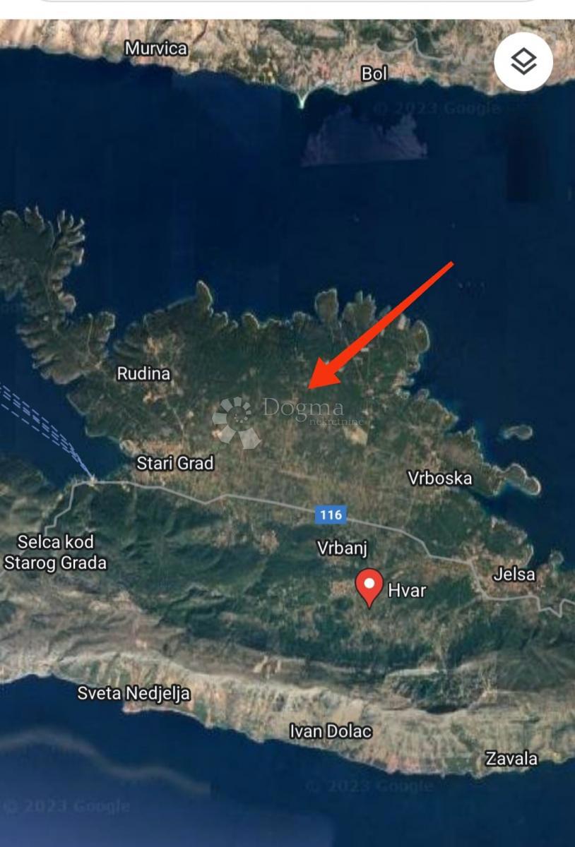Terreno agricolo Hvar, 13.543m2