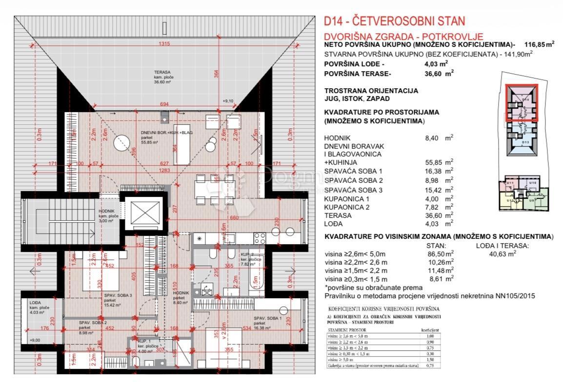 Allogio Laščina, Maksimir, 102,86m2