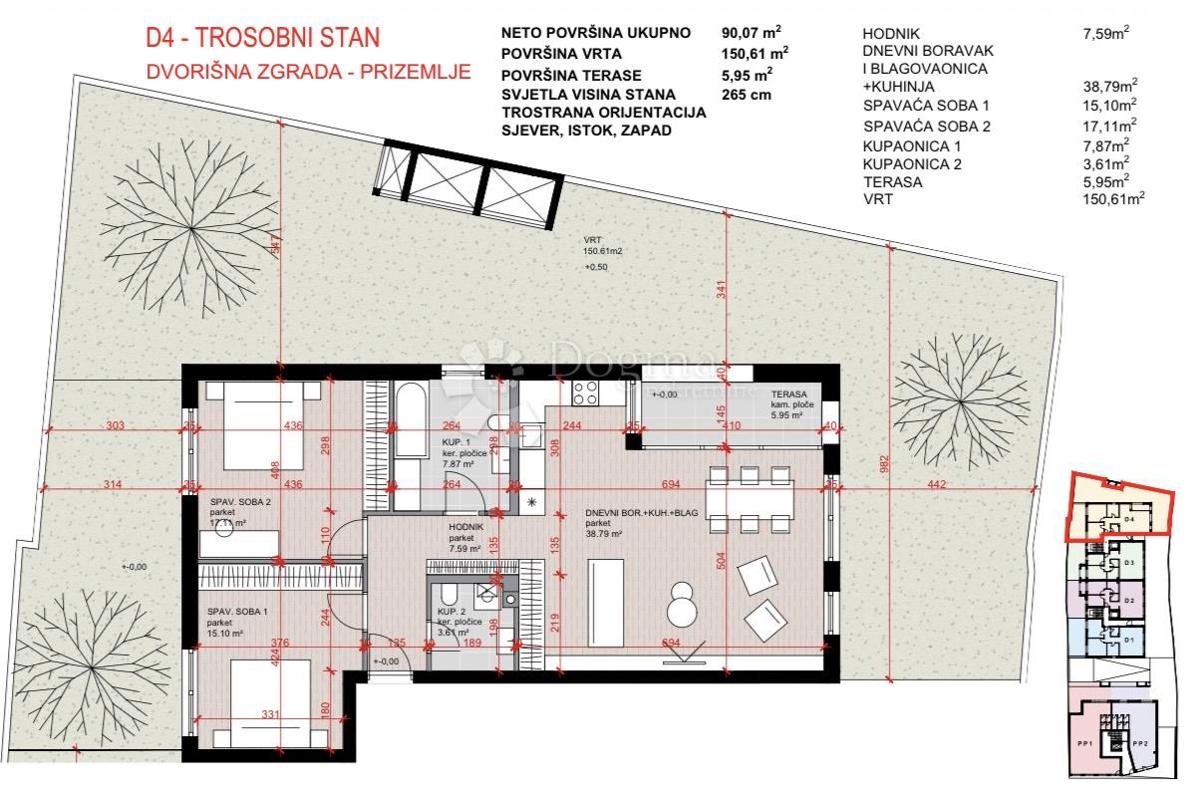 Allogio Laščina, Maksimir, 102,86m2