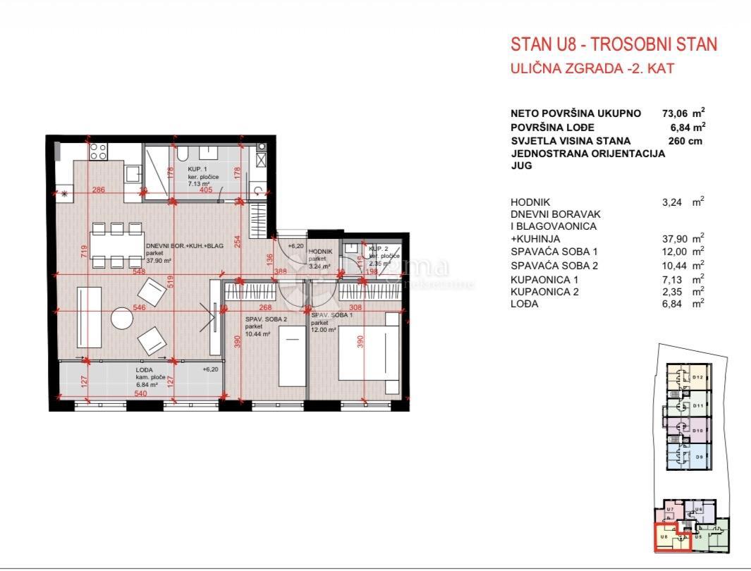 Allogio Laščina, Maksimir, 102,86m2
