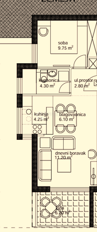 Allogio Makarska, 69,19m2
