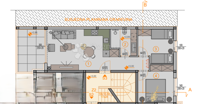 Allogio Štinjan, Pula, 66,27m2