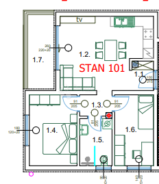 Allogio Centar, Pula, 58,65m2