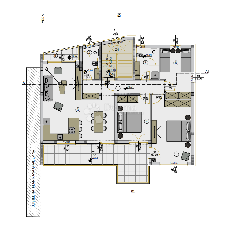 Allogio Veli vrh, Pula, 52,09m2