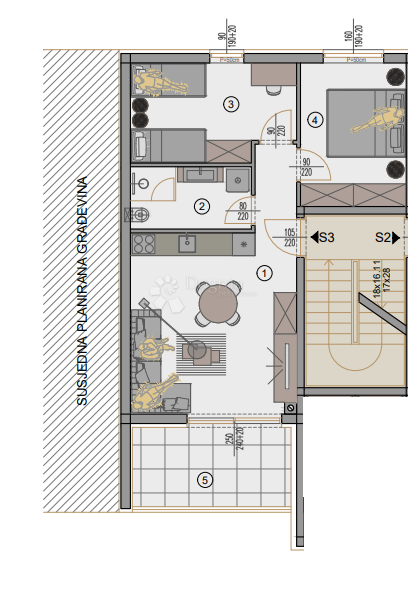 Allogio Centar, Pula, 77,88m2