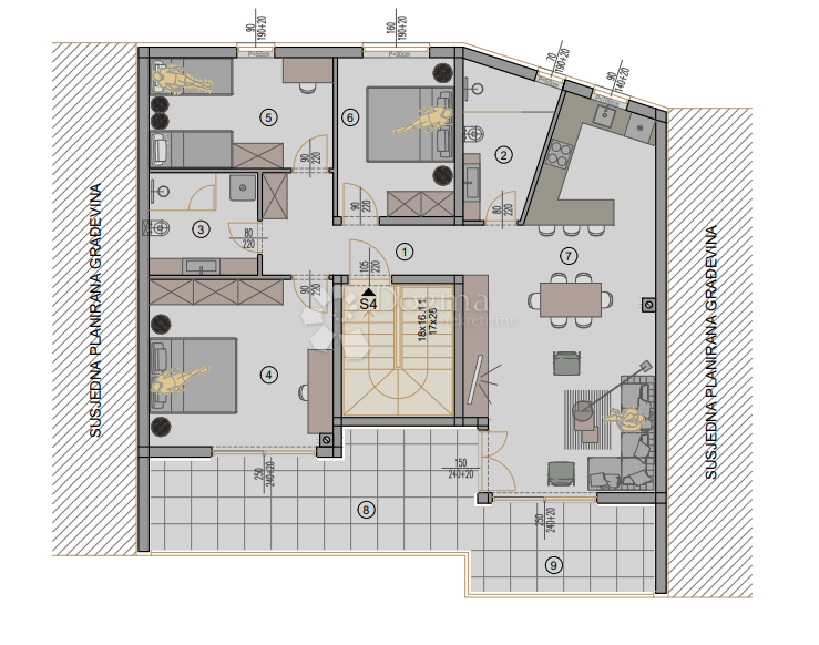 Allogio Centar, Pula, 77,88m2