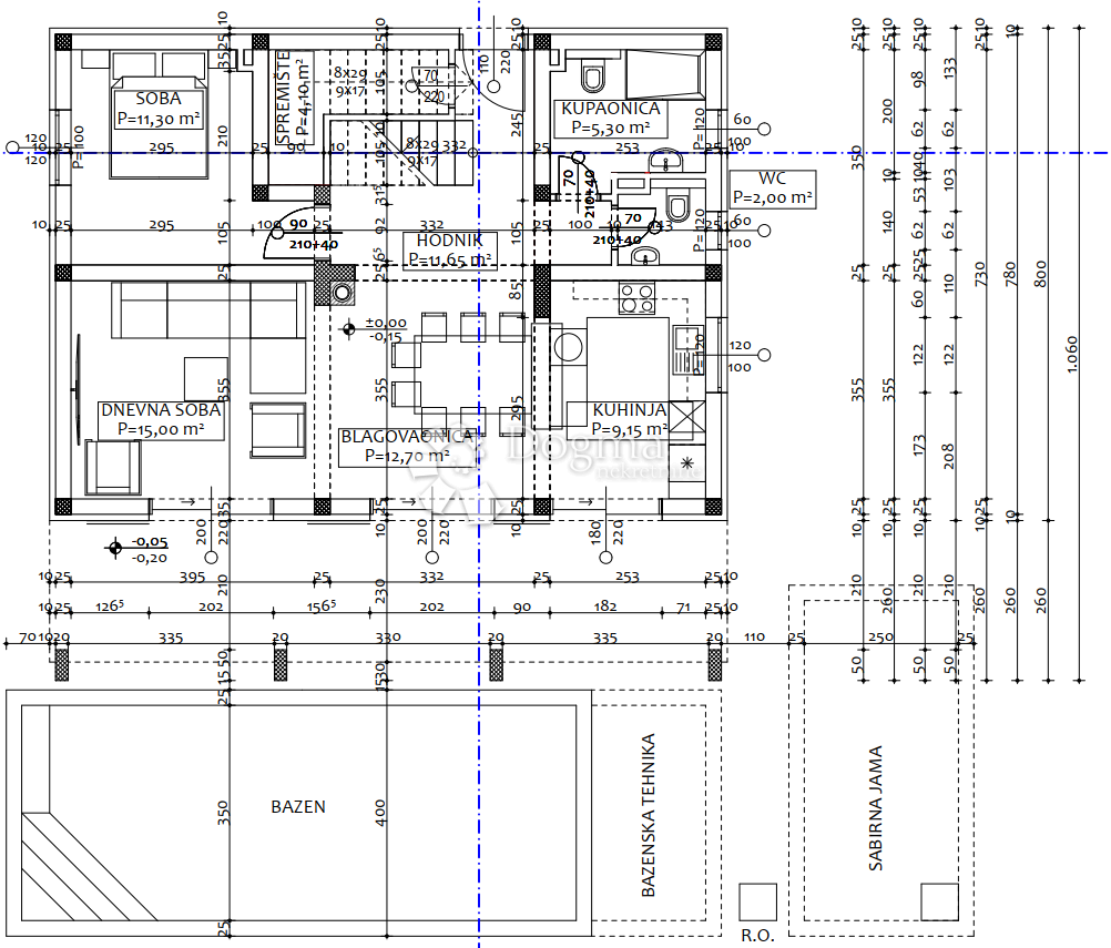 Casa Turanj, Sveti Filip I Jakov, 166,60m2