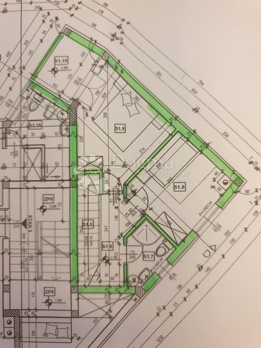 Allogio Centar, Pula, 57m2