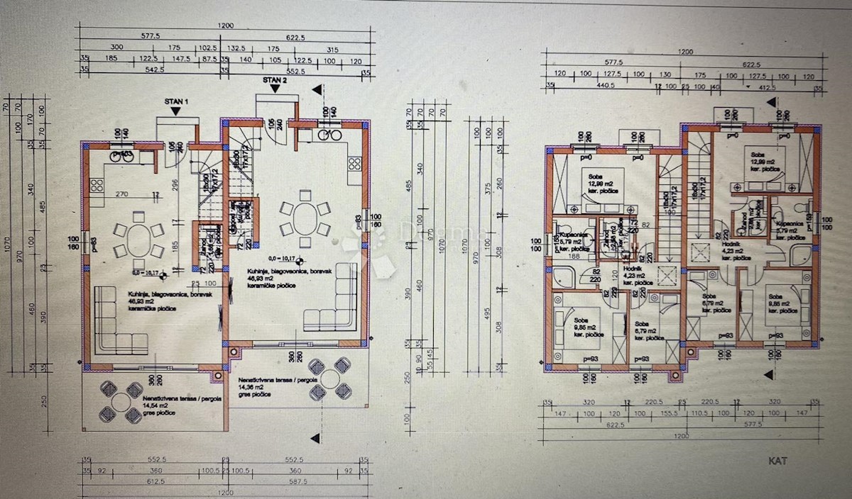 Casa bifamiliare vicino a Kaštel