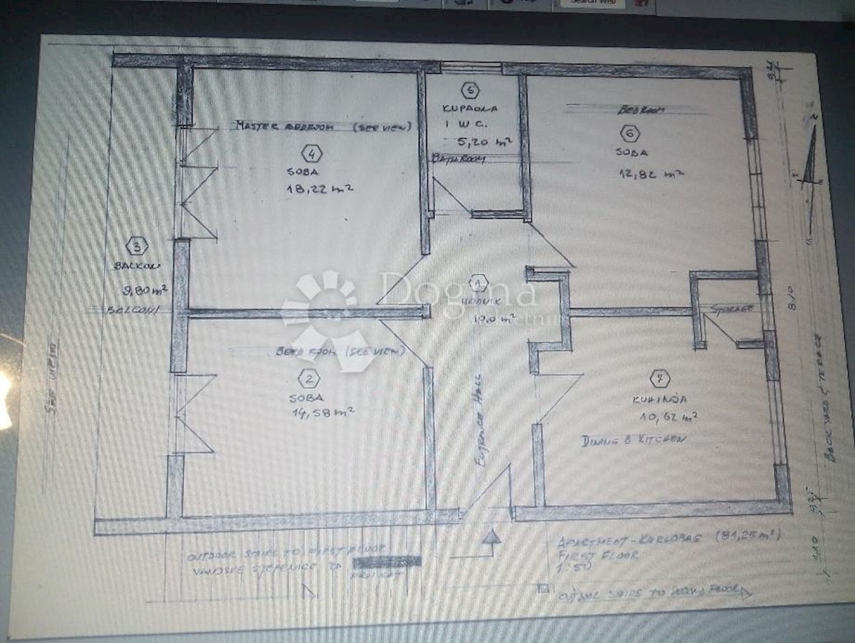 Appartamento Karlobag, 110,44m2