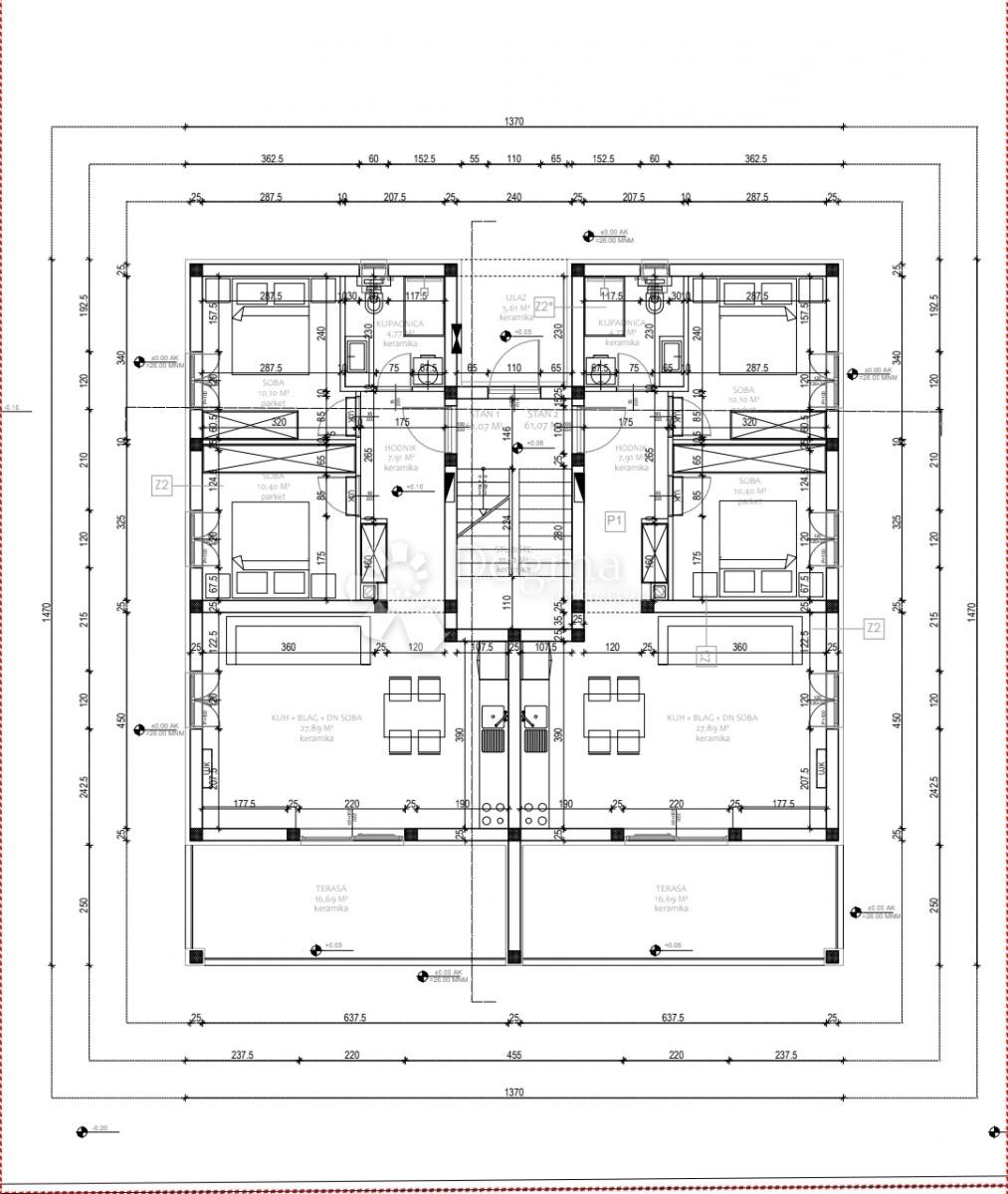 Allogio Biograd na Moru, DA, 75,67m2