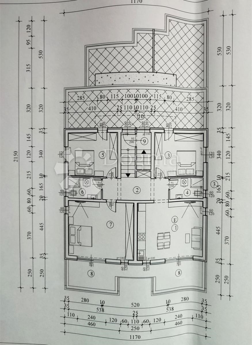 Allogio Žbandaj, Poreč, 124,59m2