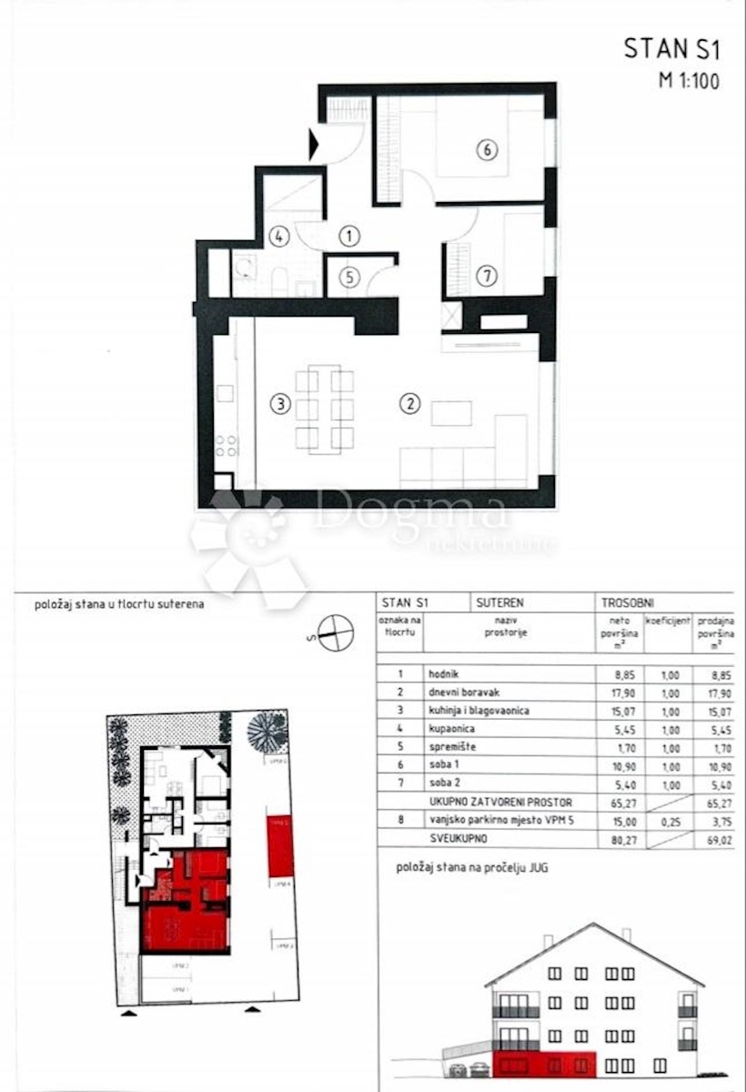 Allogio Brestje, Sesvete, 65,27m2
