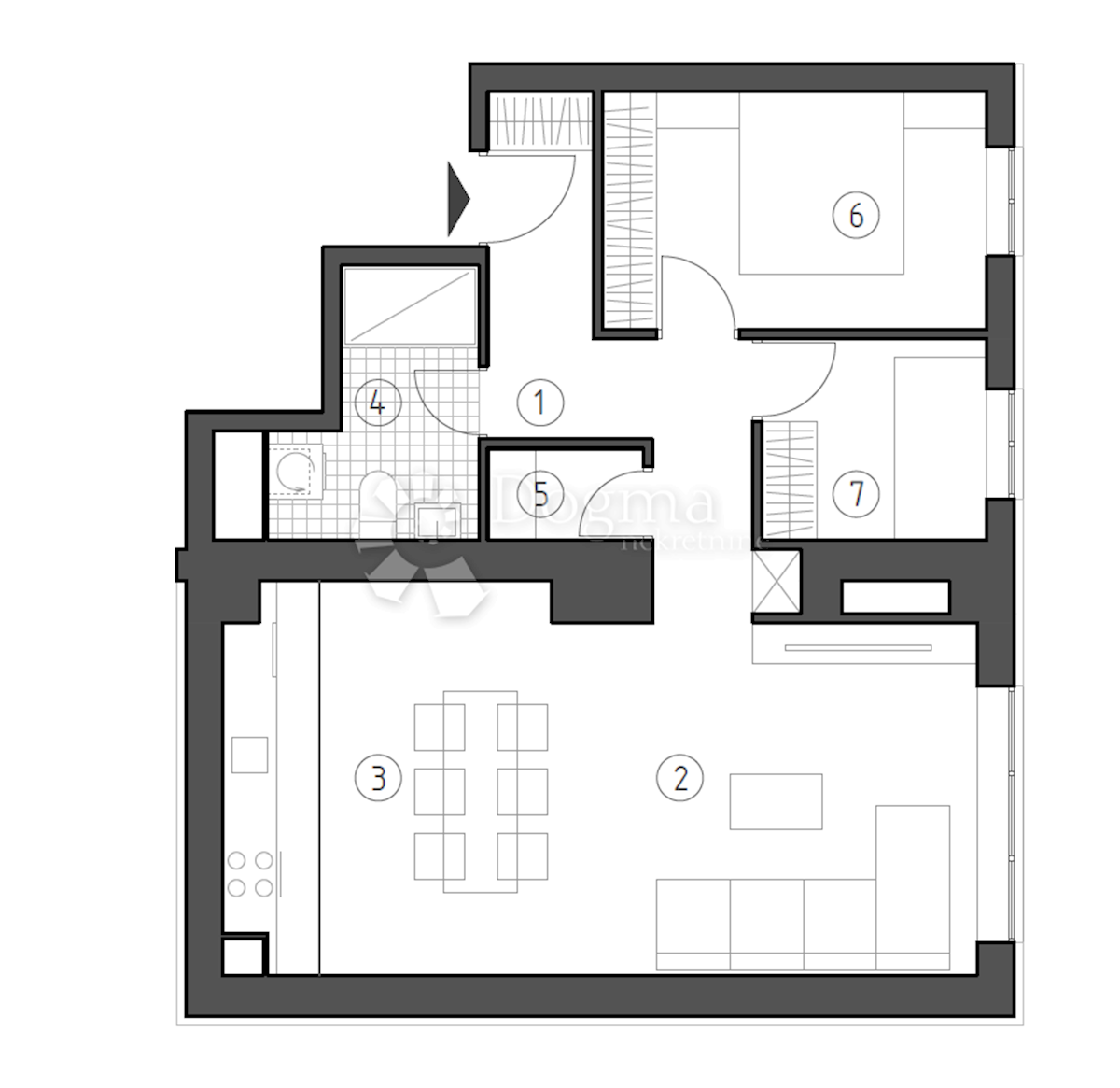 Allogio Brestje, Sesvete, 65,27m2