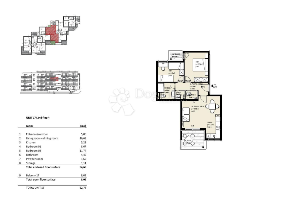 Allogio Seget Vranjica, Seget, 45,80m2