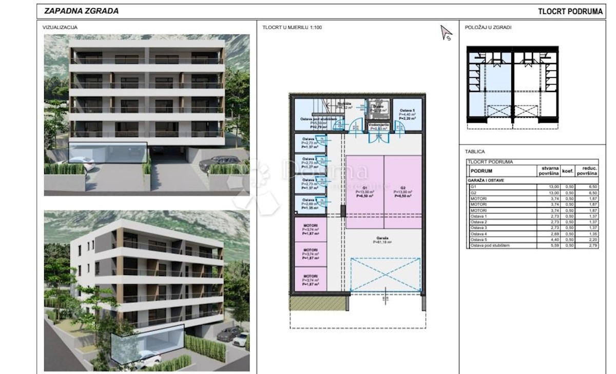 Allogio Makarska, 51,36m2