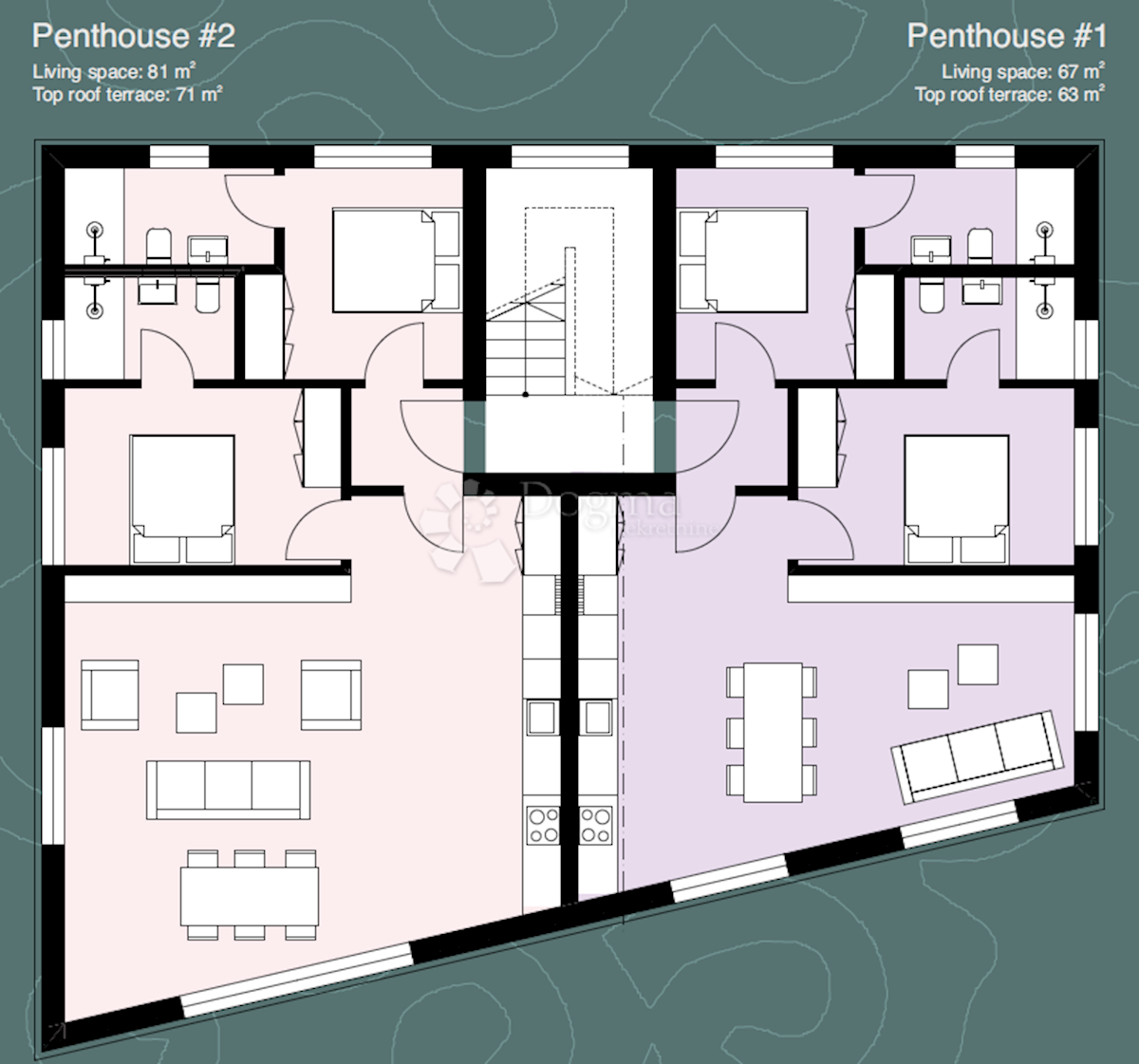 Appartamento Pakoštane, 49m2