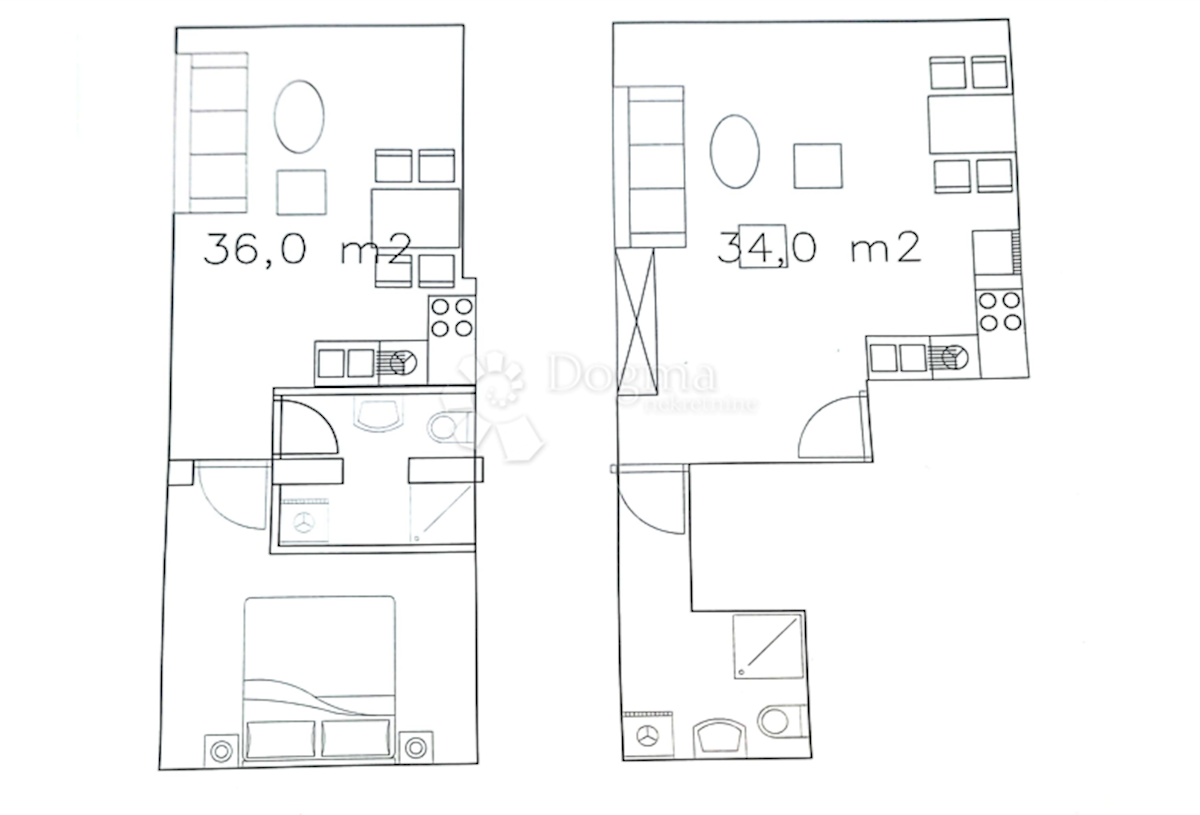 Allogio Firule, Split, 73,77m2