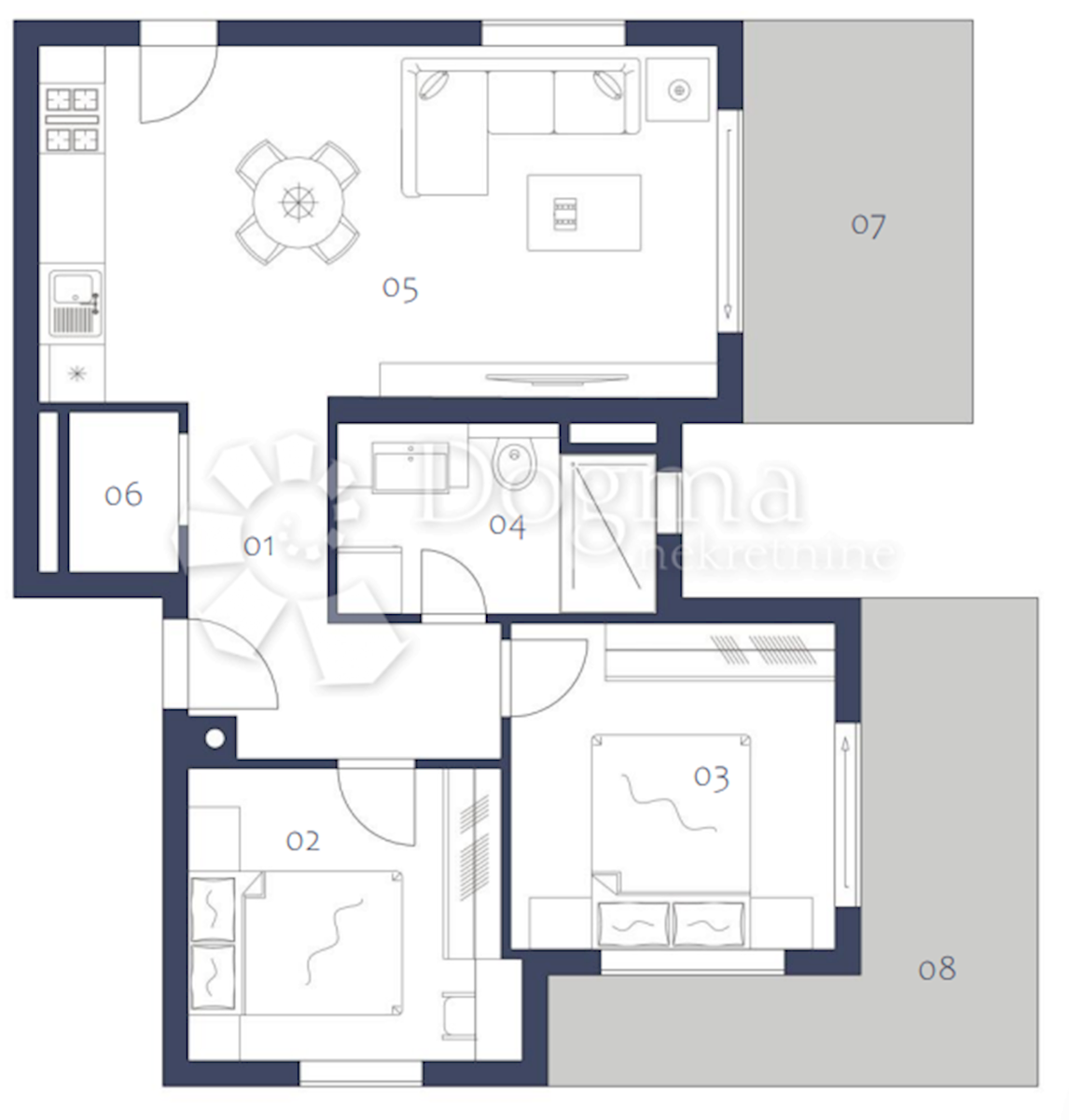 Allogio Premantura, Medulin, 98,90m2