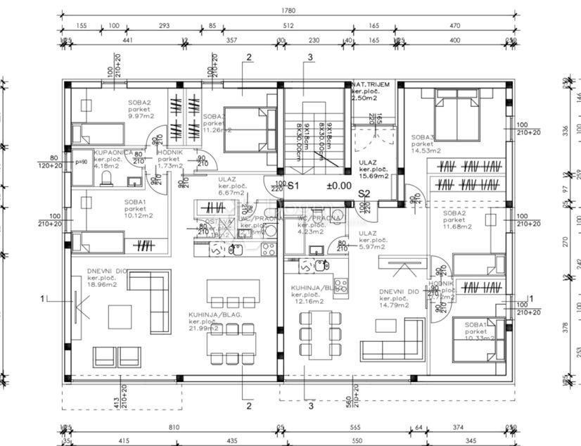 Appartamento Sukošan, 78,66m2