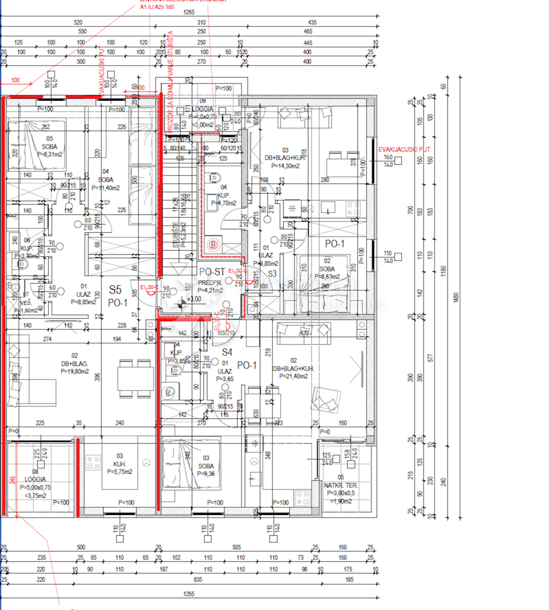 Allogio Barban, 64,80m2