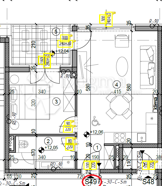 Allogio Monvidal, Pula, 49,05m2