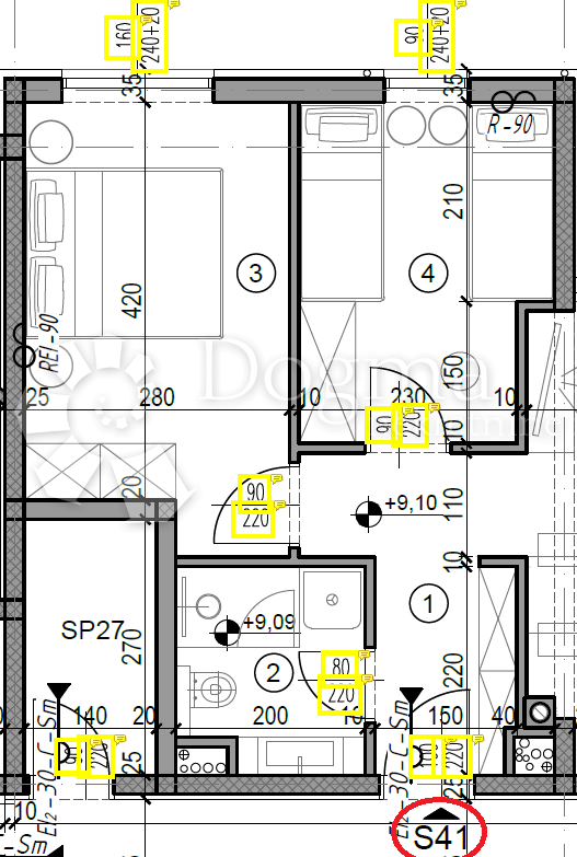 Allogio Monvidal, Pula, 49,05m2