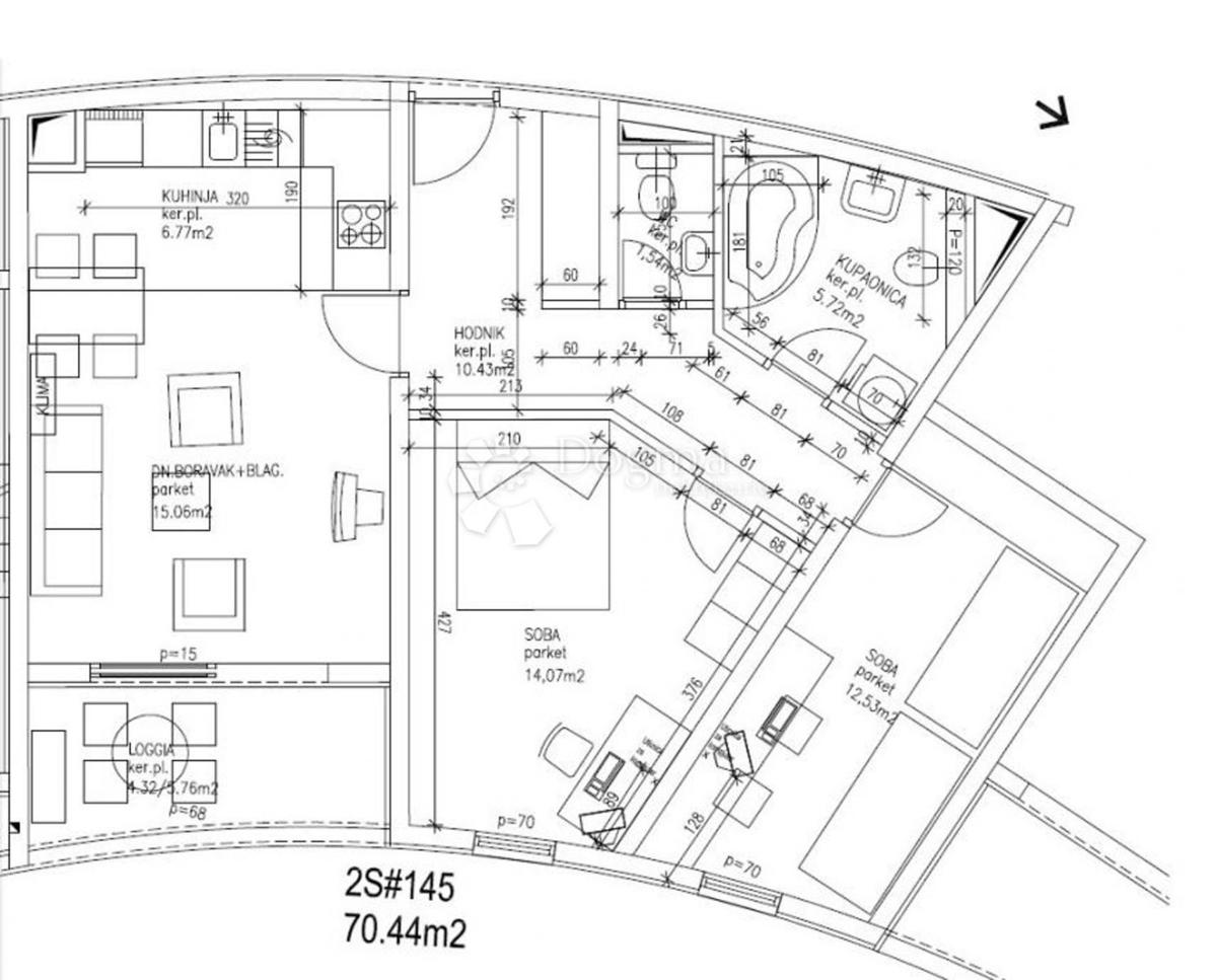 Allogio Žnjan, Split, 71m2