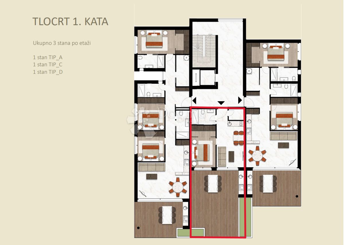 Allogio Novigrad, 90.90 m2