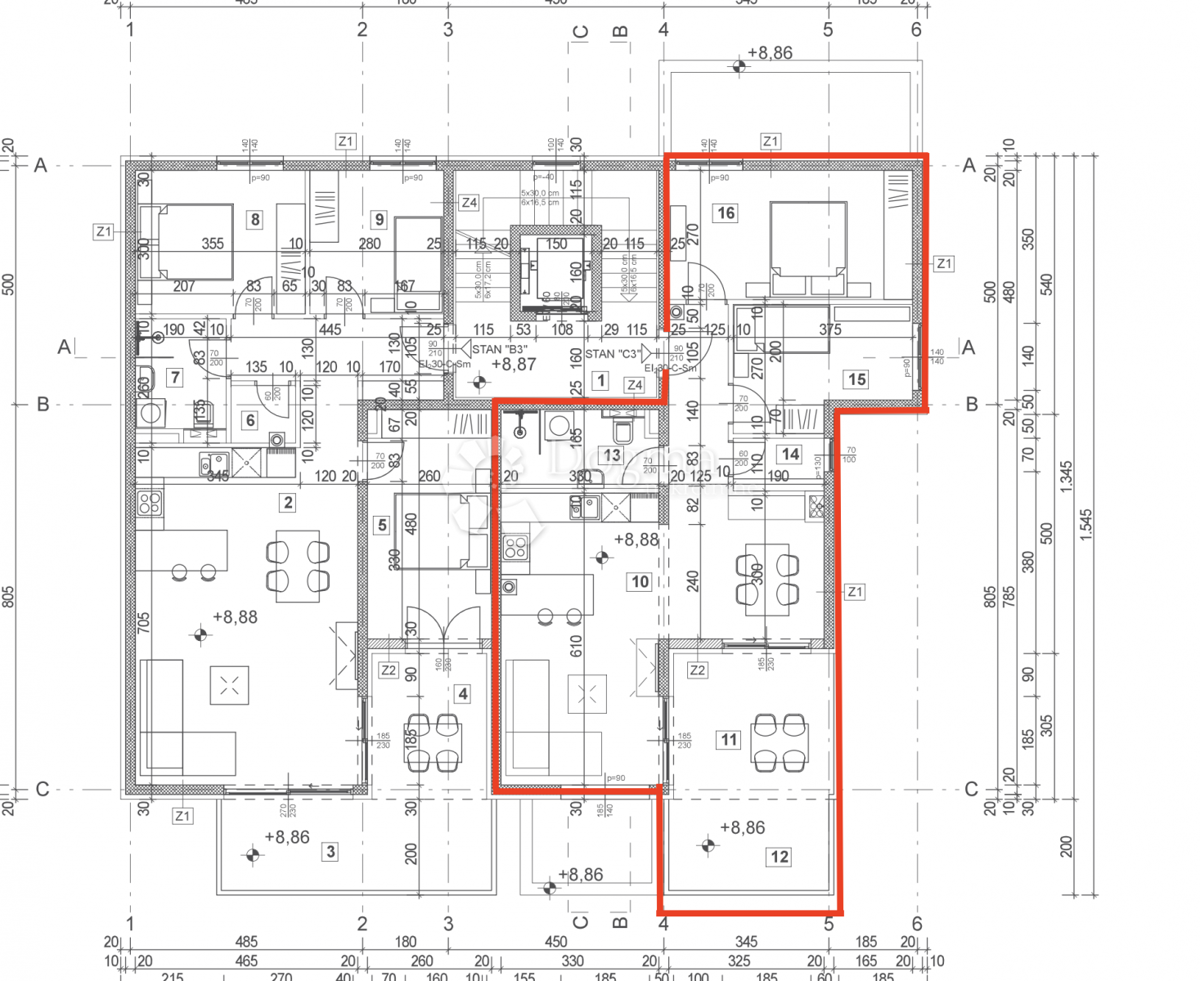 Allogio Poreč, 87,47m2