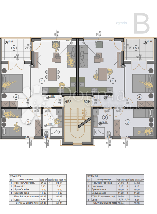 Allogio Štinjan, Pula, 57,50m2