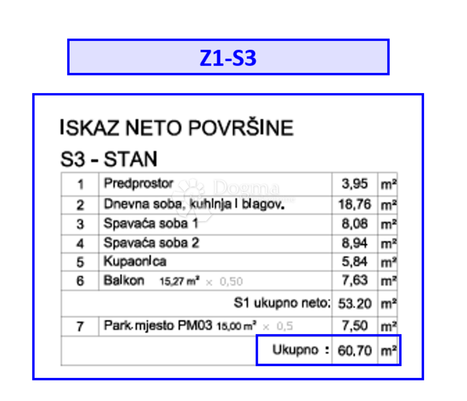 Z1/S3, NUOVO COMPLESSO RESIDENZIALE E COMMERCIALE VELI VRH - appartamento